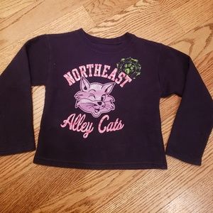 Navy blue long-sleeved shirt